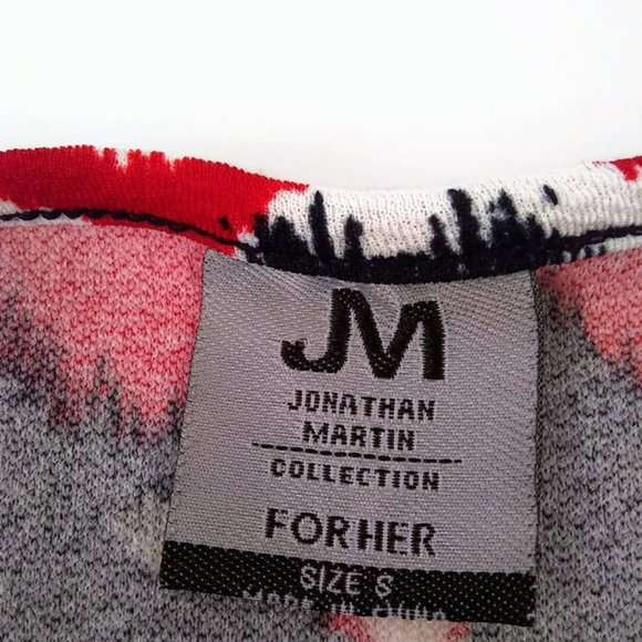 JM Collection Women's Short Sleeve Red Top Size Small - Picture 6 of 6